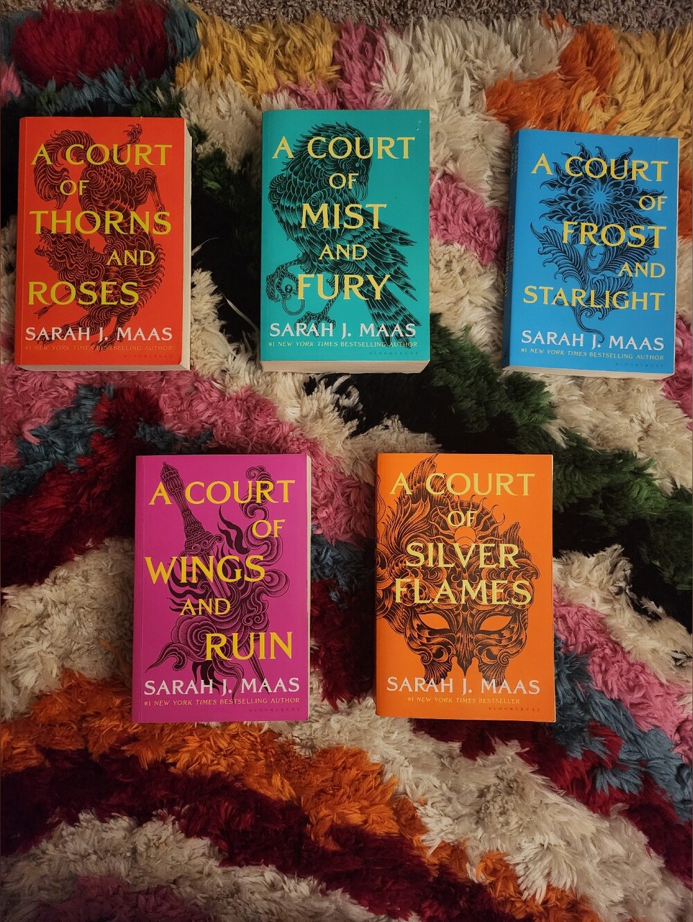 Complete ACOTAR (A Court of Thorns and Roses) series, paperback